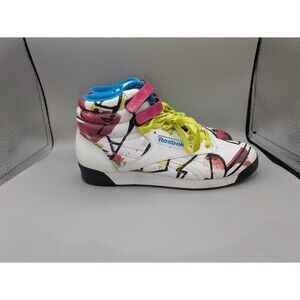 Vintage Reebok Freestyle Graffiti Collectors Women's Trainers Shoes SZ  6.5